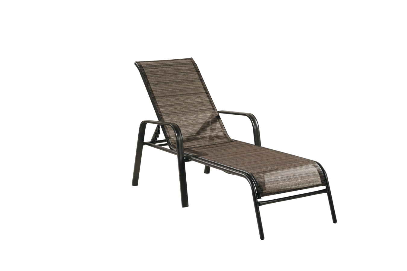 შეზლონგი მეტალის კარკასზე ბადით