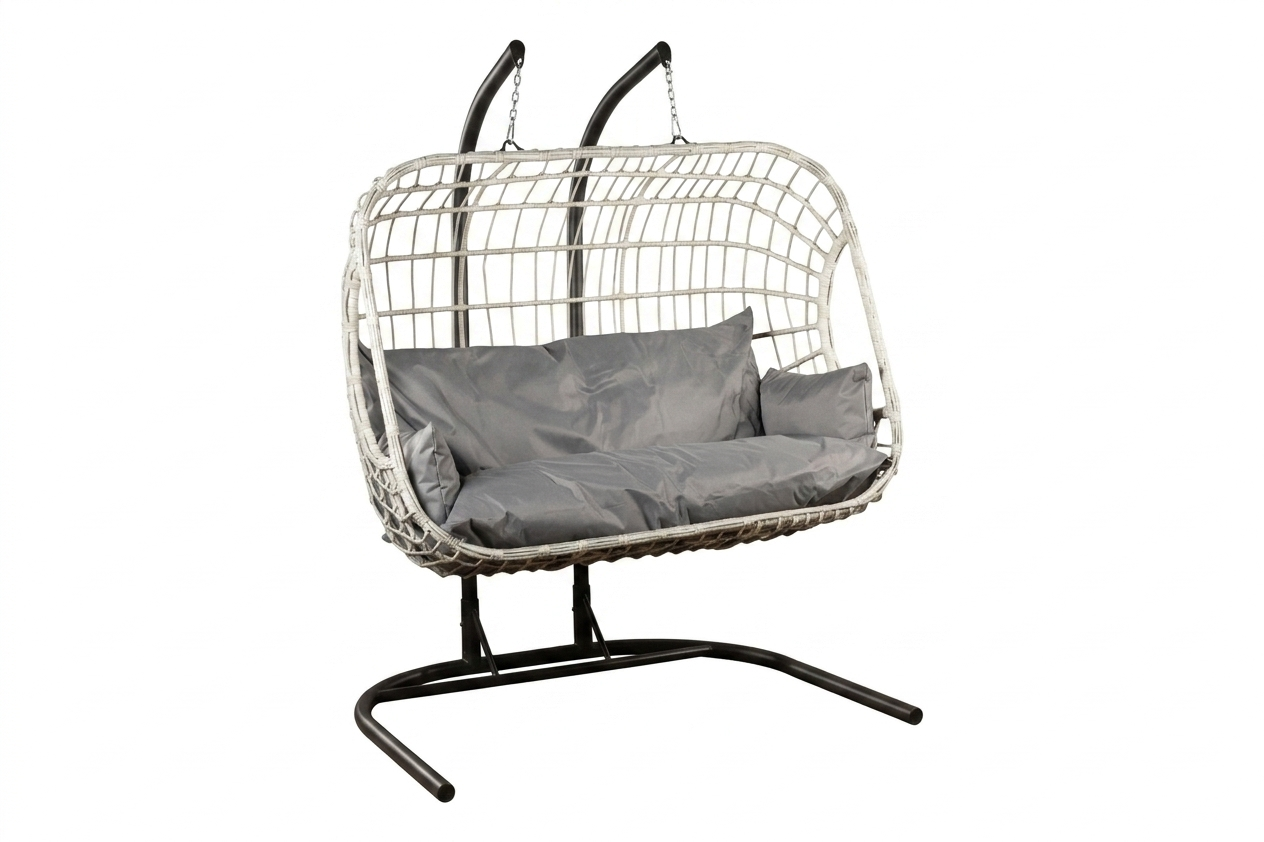 2 ადგილიანი თურქული ბუდე საქანელა ნაცრისფერი