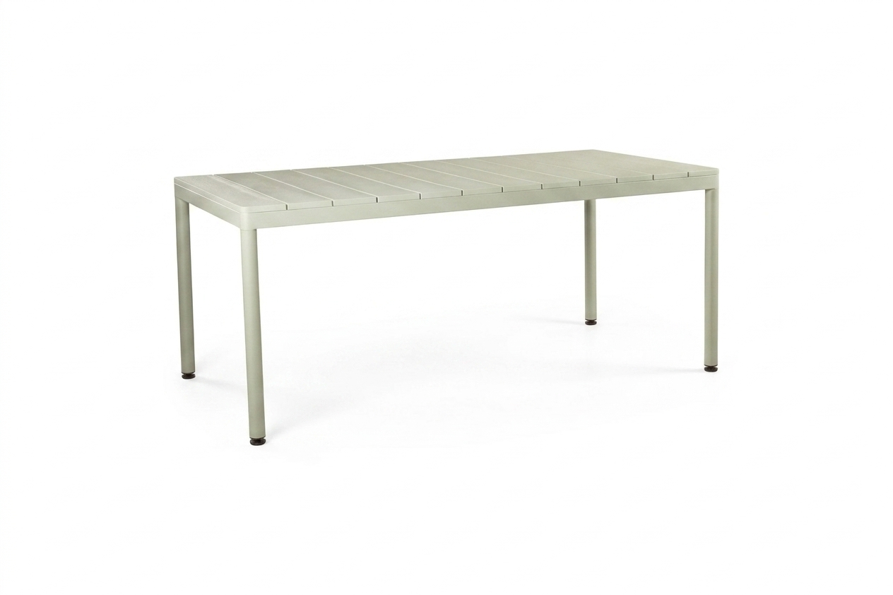 გარე ავეჯის მაგიდა 180*90-ზე ღია მწვანე