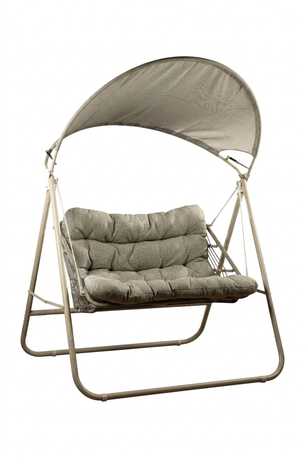 2 ადგილიანი დასაკეცი ბუდე საქანელა გადახურვით