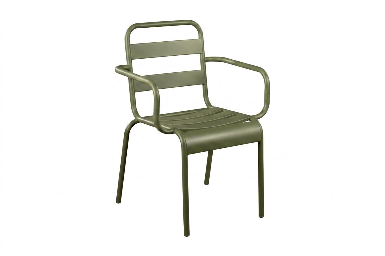 მეტალის სკამი მწვანე D-18