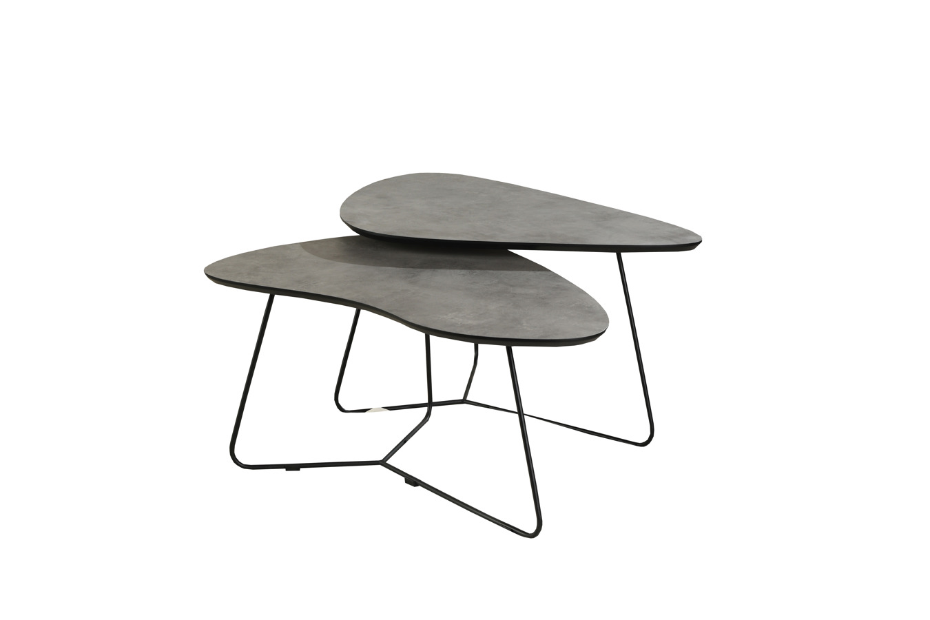 თურქული ჟურნალის მაგიდა ტყუპი TUSSEY ნაცრისფერი