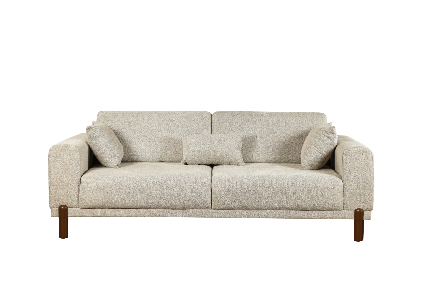 თურქული 3 ადგილიანი დივანი კრემისფერი SENNA