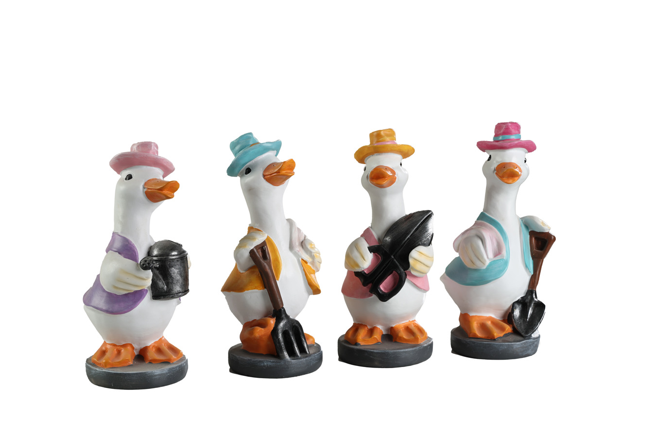 კერამიკის დეკორატიული 4 ნაწილიანი ნაკრები იხვები